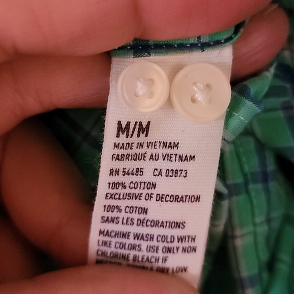 American Eagle Buttondown shirt Sz M Athletic Fit - Picture 6 of 6